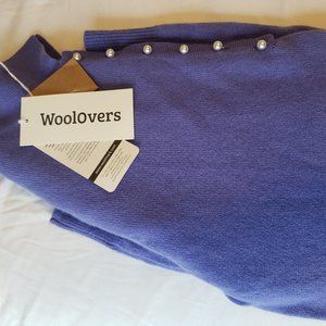 NWT Woolovers Sweater Polo merino & cashmere wool